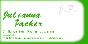 julianna pacher business card